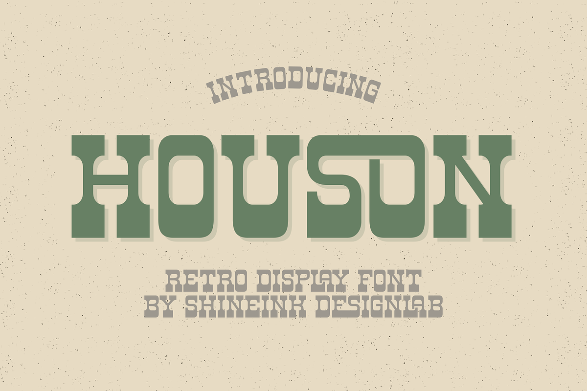 Houson, a Slab Serif Font by shineink.designlab (Photo 1 of 6)