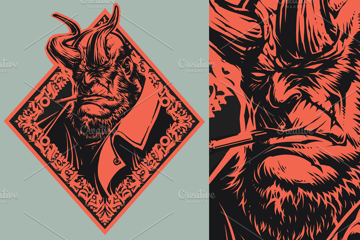 Red Demon, a Person Illustration by daver2002ua (Photo 2 of 4)