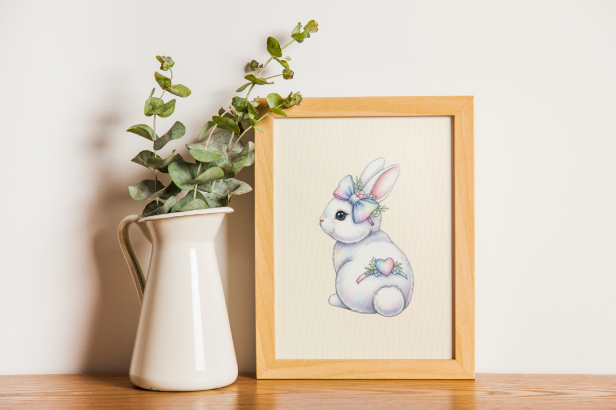 Holographic Bunny PNG Clipart., an Animal Illustration by KennedyStudio (Photo 5 of 5)