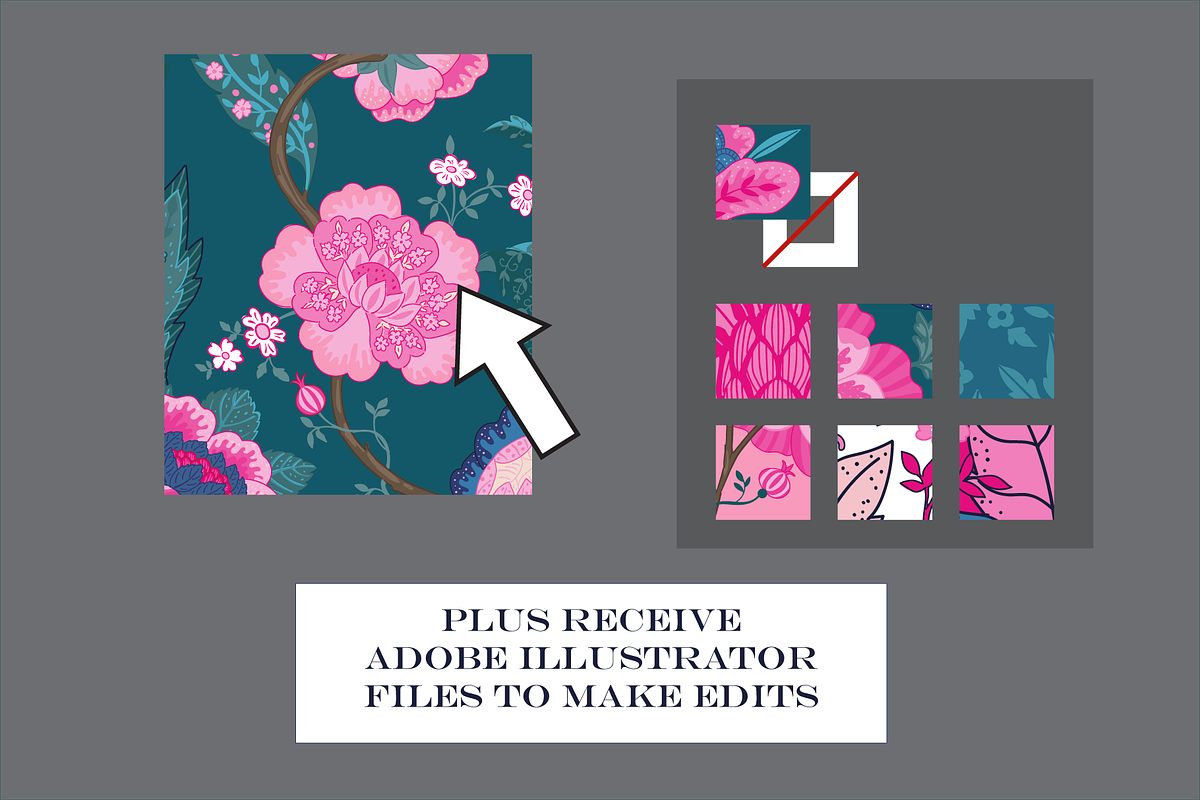 Wild Bohemian Pink Teal Patterns, a Pattern Graphic by RachelStudio (Photo 6 of 9)