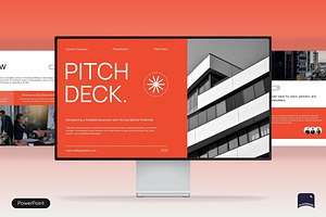 White Orange Modern Pitch Deck, a Presentation Template by Claymoon Lab