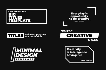 Big Simple Titles for After Effects, a Templates & Theme by xyGraphic
