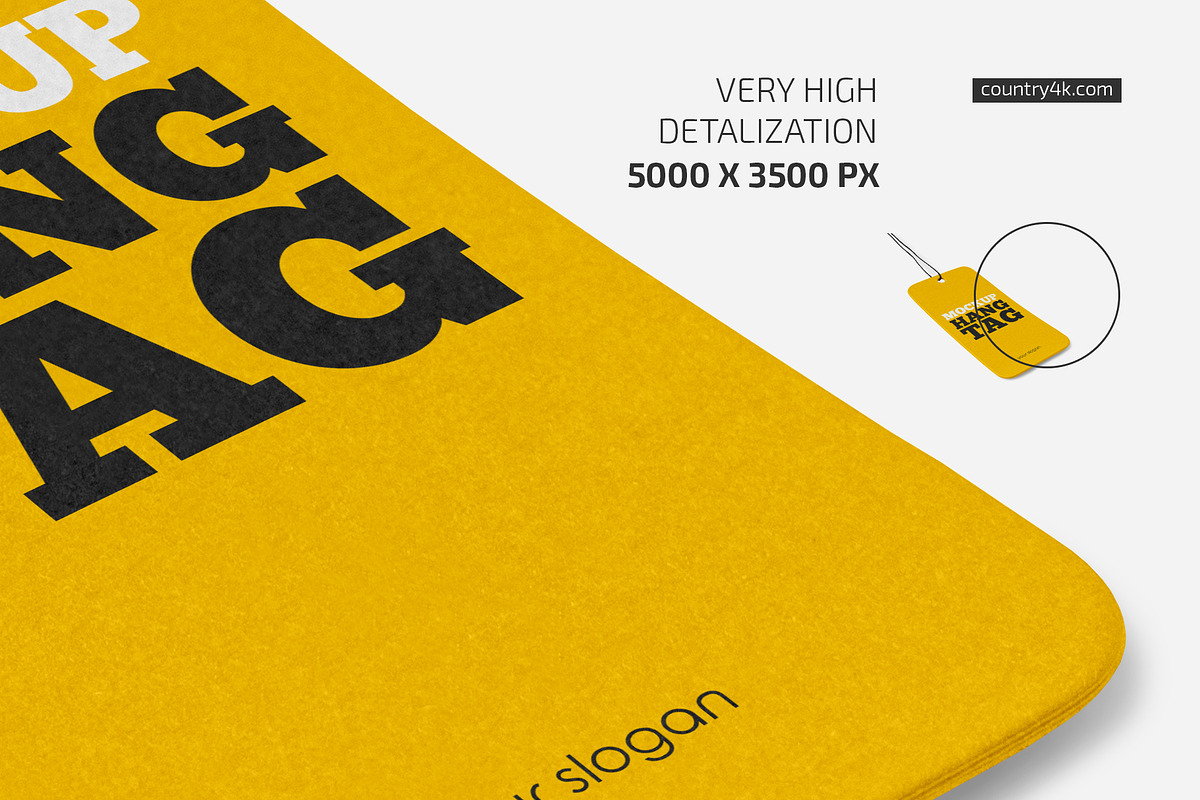 Hang Tag Mockup Set, a Shirt Mockup by Country4k (Photo 3 of 4)