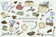 Cottage Life Illustration Set, an Object Illustration by Lena Elizer Art + Design (Thumbnail 2 of 4)