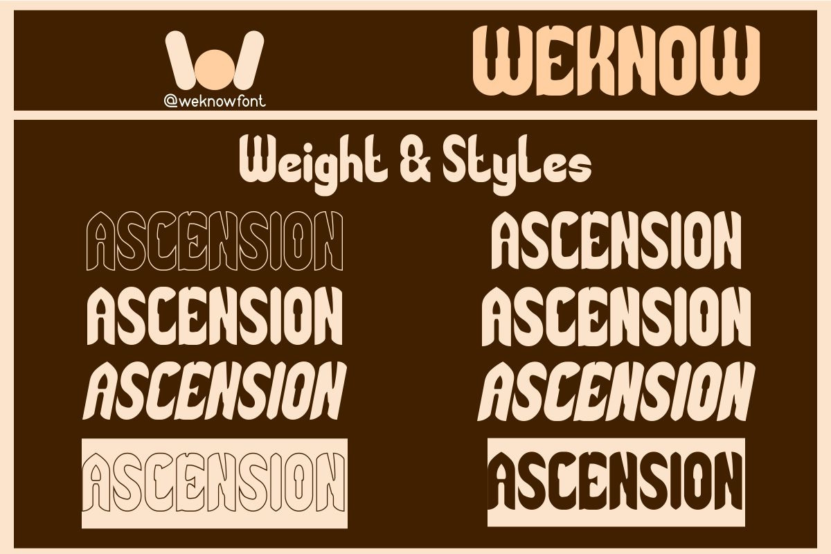 Ascension font, a Font by weknow (Photo 8 of 8)