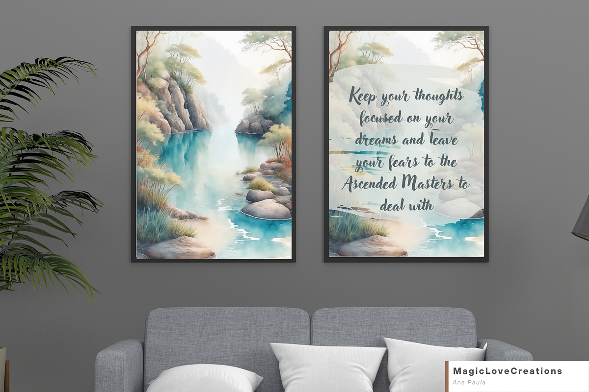 Spiritual Positive Quote Print Wall, a Poster Template by MagicLove Creations (Photo 2 of 10)