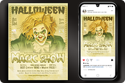 Halloween Magic Show Flyer, a Flyer Template by regalDRAW (Thumbnail 1 of 3)