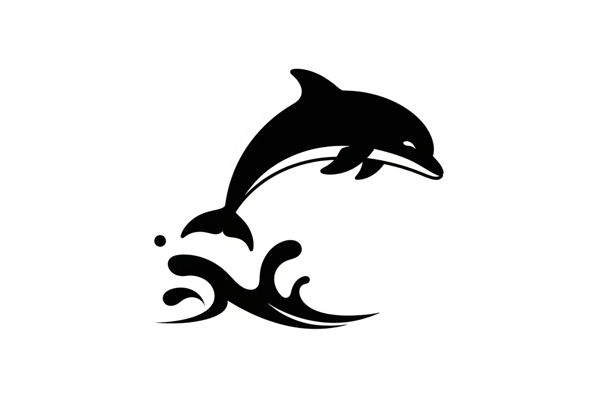 Dolphin Jumping Silhouette Vector, an Illustration by Designs_River (Photo 4 of 51)