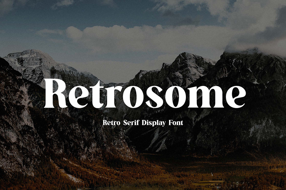 Retrosome Retro Serif Display Font, a Serif Font by UICreative (Photo 1 of 13)