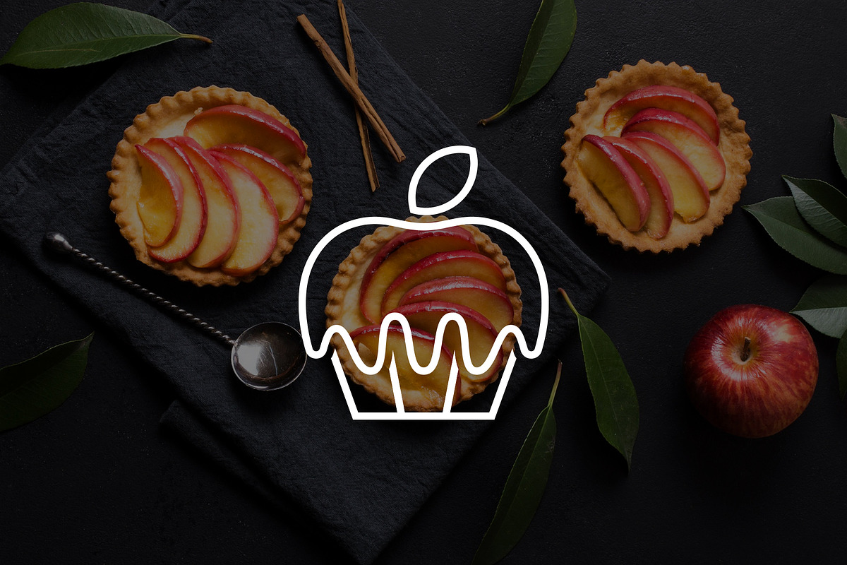 Apple Cream Cakes Logo, a Branding & Logo Template by Luxury Logos (Photo 2 of 4)