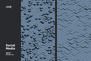 Social Media Vector Backgrounds V 02, a Background Graphic by dvtchk (Thumbnail 4 of 10)