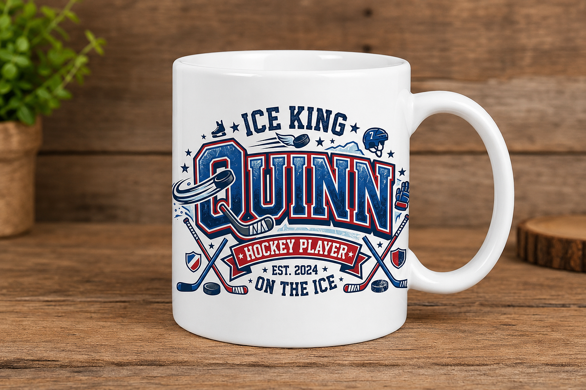 Vintage Hockey Player Sports Logo, an Object Graphic by Artivon (Photo 2 of 3)