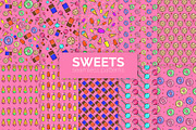 Sweets Seamless Patterns, a Pattern Graphic by 3Y_Design (Thumbnail 1 of 6)