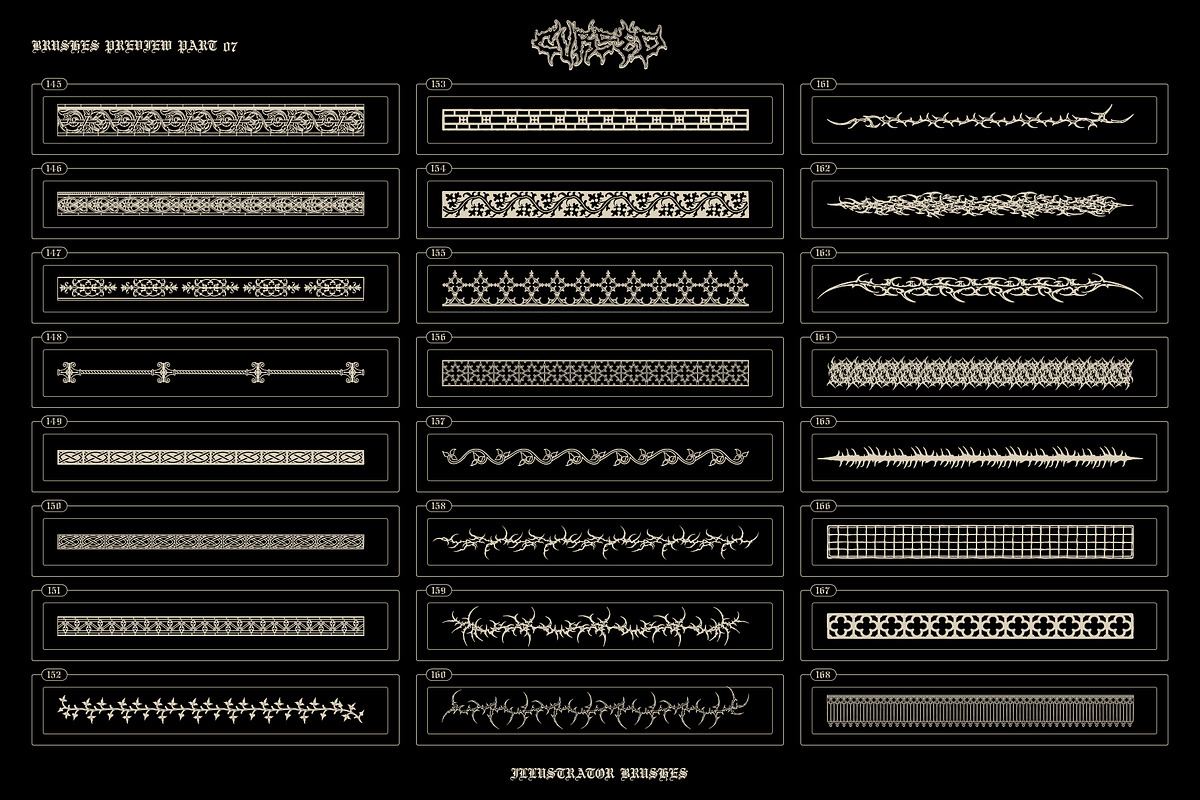 Cursed Illustrator Brushes, a Brush Add-On by MiksKS (Photo 22 of 24)