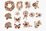 Boho Valentine Clipart PNG, a Seasonal Illustration by MyLittleMeow (Thumbnail 7 of 7)