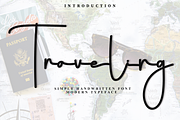 Traveling, a Handwritten Font by InermediaSTUDIO (Thumbnail 1 of 8)