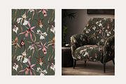 Orchid Herbarium Pattern Collection, a Pattern Graphic by SurfaceStories (Thumbnail 3 of 12)