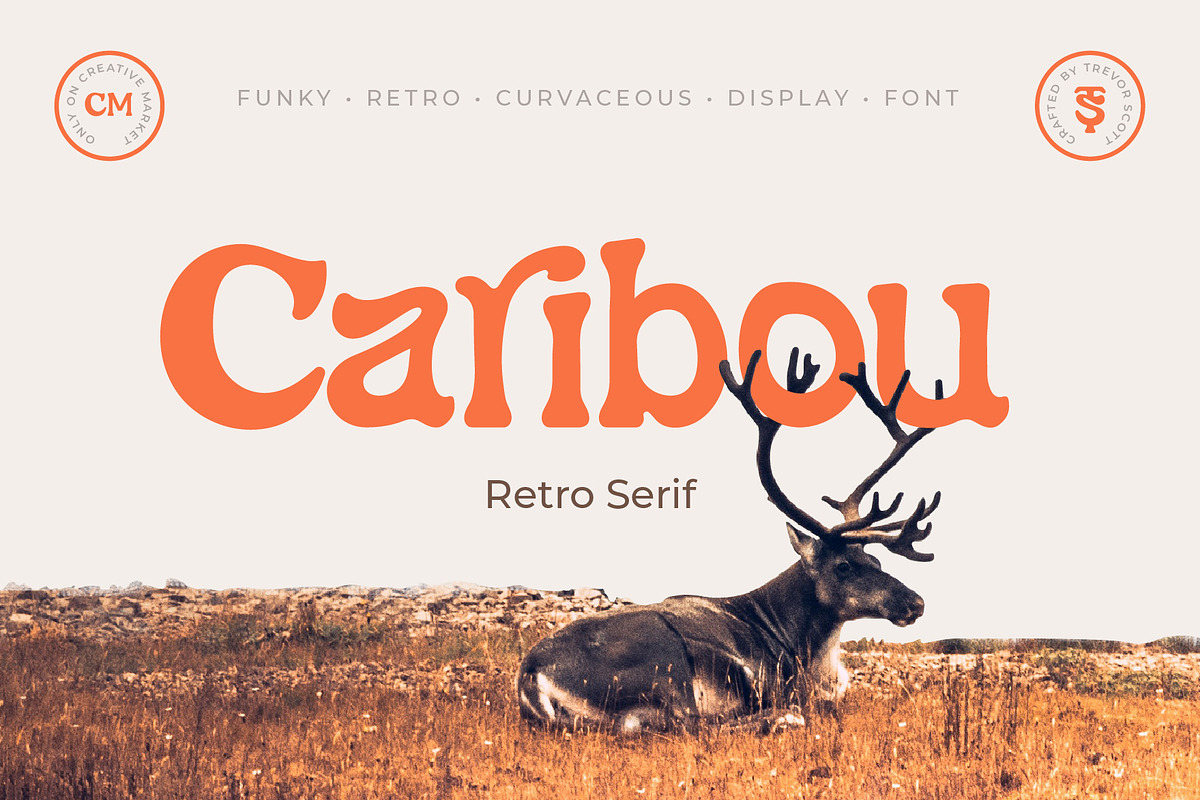 Caribou – Retro Serif, a Serif Font by Lateral Design (Photo 1 of 7)
