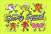 Sporty Squad Cartoon Characters, an Illustration by The Isian (Thumbnail 1 of 11)