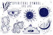Spiritual symbol.Graphic collection., a Decorative Illustration by Moonflora (Thumbnail 1 of 7)