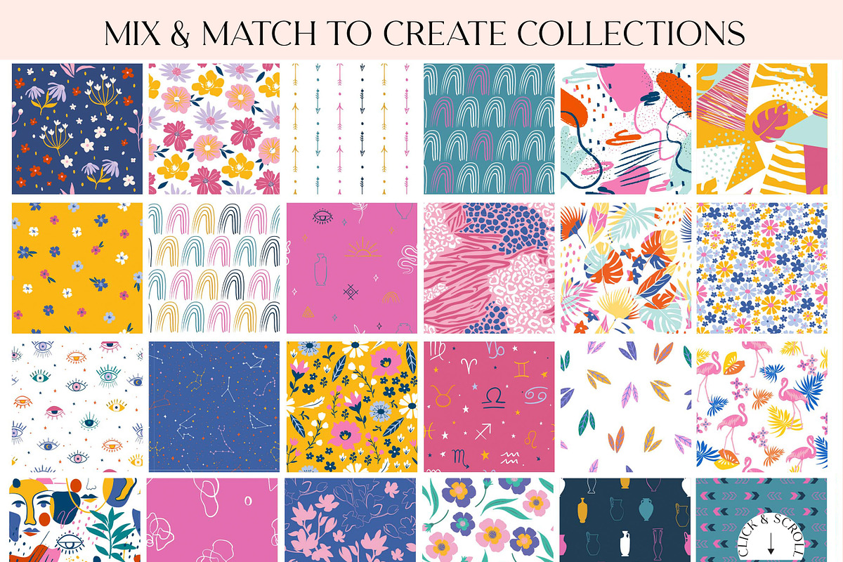 Just Brights Seamless Pattern Bundle, a Pattern Graphic by Essentially Nomadic (Photo 4 of 14)