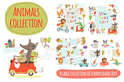 Animals collection, an Animal Illustration by Anna Guz's Store (Thumbnail 1 of 6)