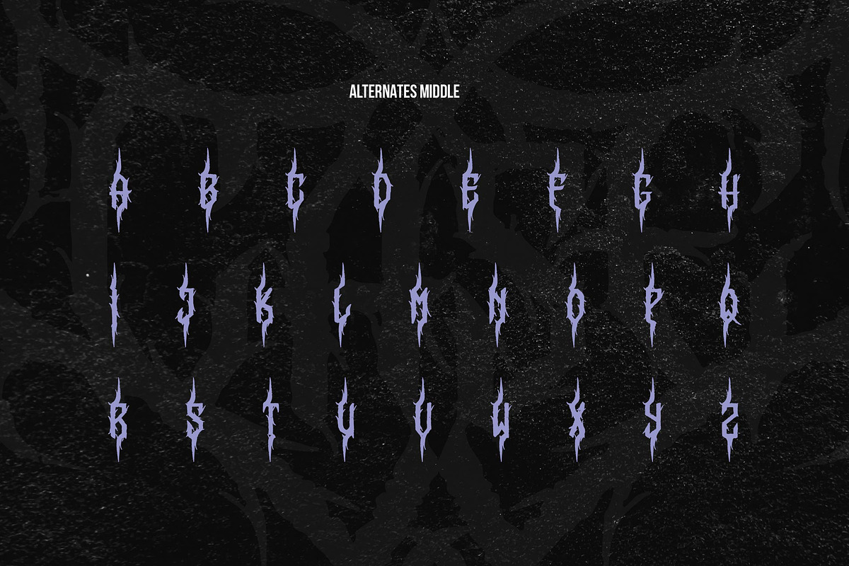 Forsakens | Black Metal Font, a Blackletter Font by Denustudios (Photo 13 of 15)