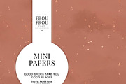 Pink White Rose Gold Mini Papers, a Pattern Graphic by Frou Fou Craft (Thumbnail 5 of 7)