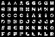 Abstract logos with letters, a Graphic by NataliiaVolyk (Thumbnail 4 of 4)