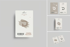 Hanging Gift Card Mock-up Vol.2, an Advertising Mockup by zpackcreative