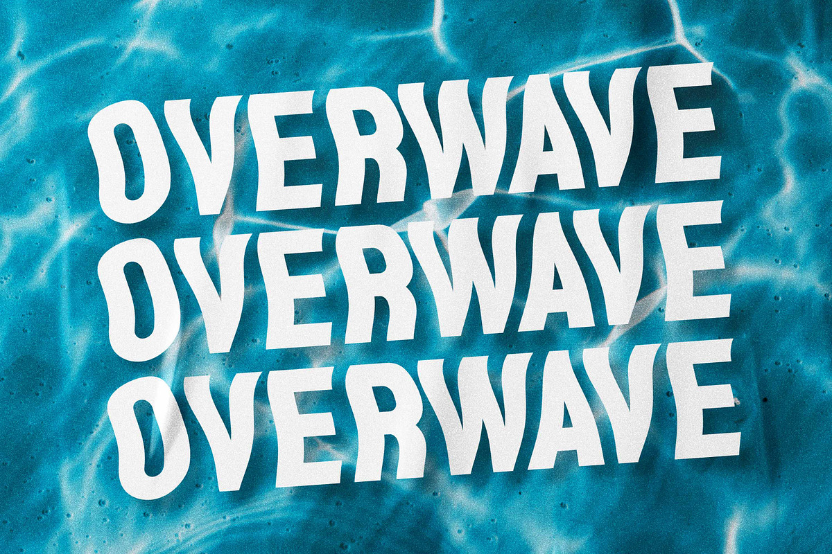 Overwave - Display Sans, a Font by Almarkhatype (Photo 1 of 10)