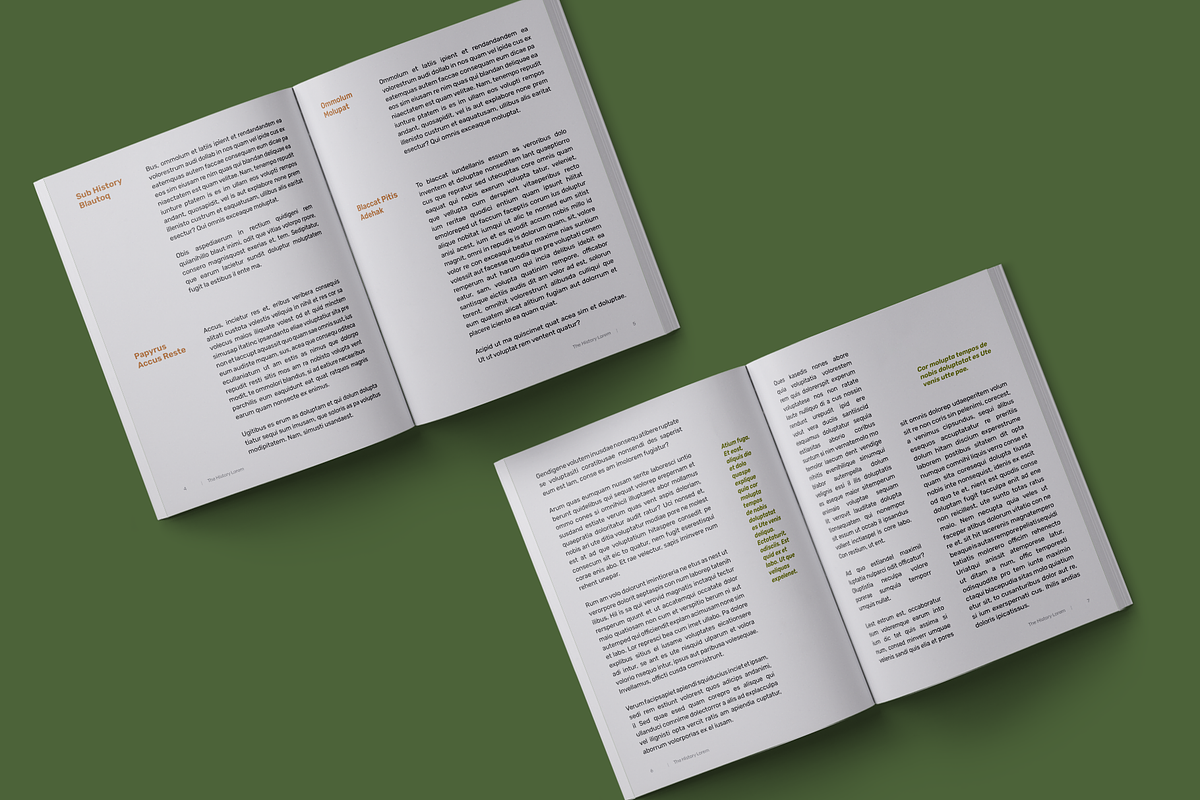 History Book Print Template, a Stationery Template by Meknya (Photo 3 of 14)