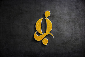 3D Gold Logo Mockup, an Advertising Mockup by mockarts