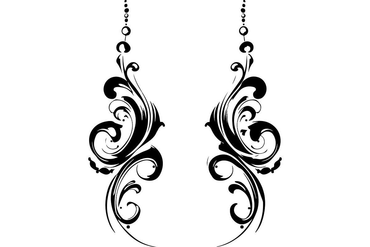Vintage Ornamental Earrings Bundle, an Object Graphic by Gfx_Store (Photo 12 of 13)