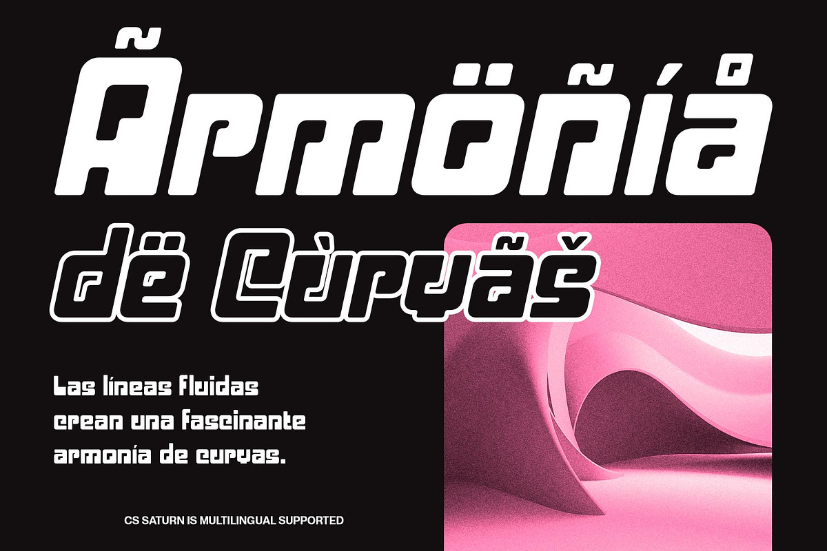 CS Saturn – Bold Display Font, a Sans Serif Font by Craft Supply Co. (Photo 7 of 8)