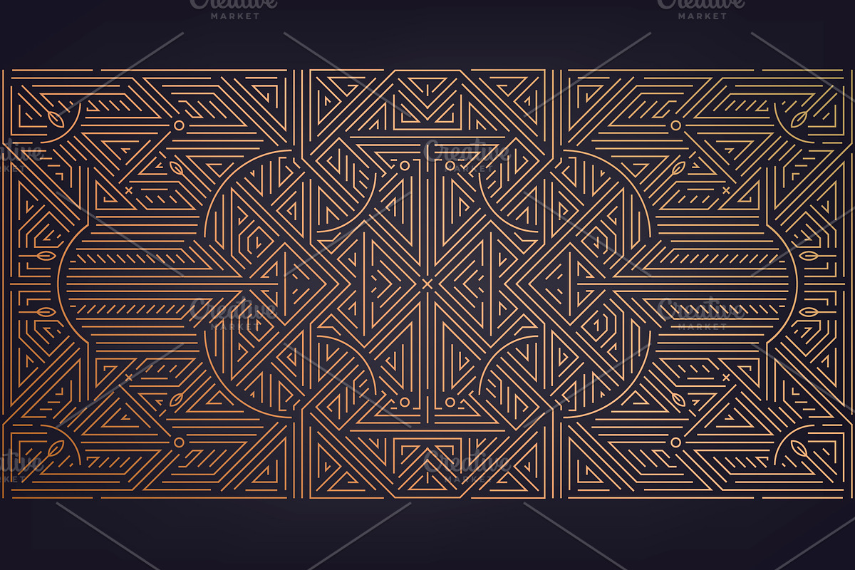 Art Deco Geometric Backgrounds, a Pattern Graphic by Marylia (Photo 11 of 12)