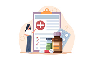 Medical insurance, medical expenses, an Object Illustration by YummyBuum