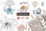 Boho elephants Collection, a Graphic by Nafanya (Thumbnail 1 of 11)