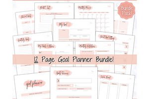 Goal Planner Journal Bundle