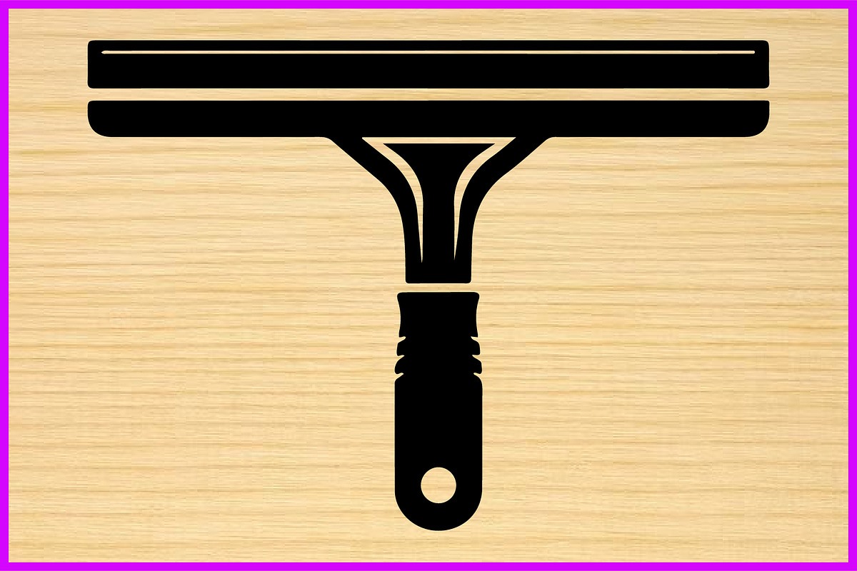 10 Squeegee Silhouette Clipart Set, an Illustration by Designer_Momina (Photo 3 of 4)