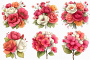 Whimsical Summer Flowers Clipart, an Illustration by Craft Nest (Thumbnail 5 of 12)