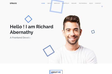 Stravix -Personal Portfolio Template