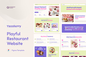 Portfolio Website UI Figma Template, an UI Kit Template by peterdraw
