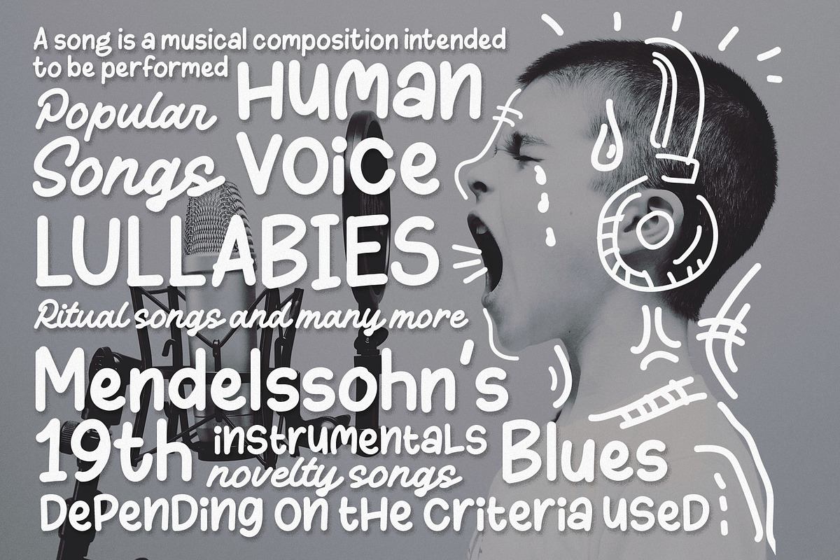 Hello! Nila & Bila Typeface, a Font by Graptail (Photo 4 of 14)