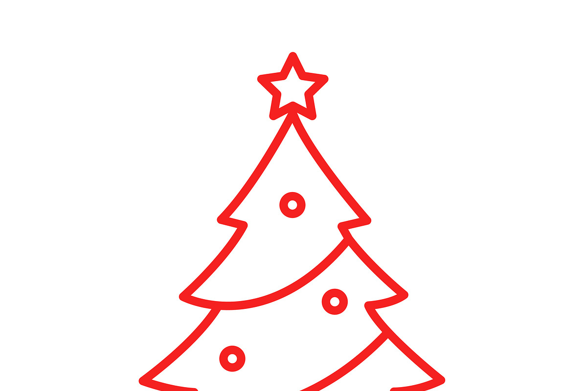 Christmas tree icon, a Duotone Icon by RAHMAT (Photo 2 of 4)