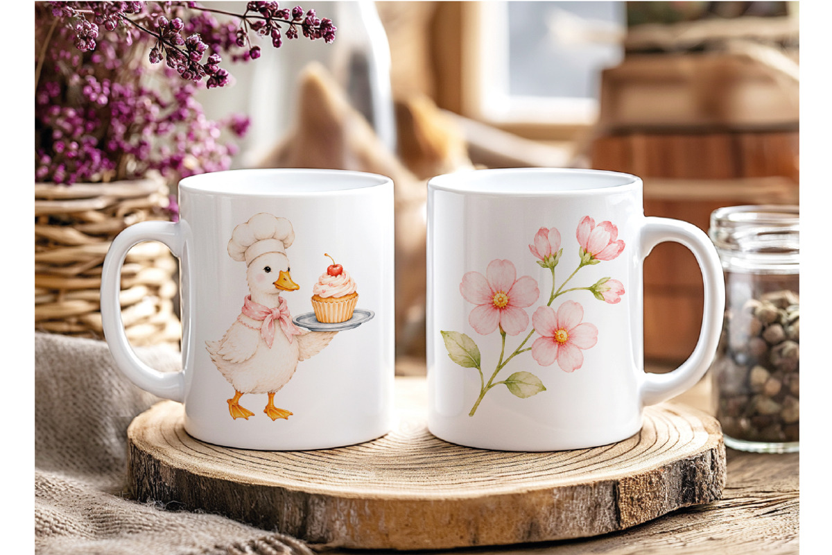 Watercolor Goose Clipart, an Animal Illustration by Villa 11 Estudio (Photo 6 of 6)