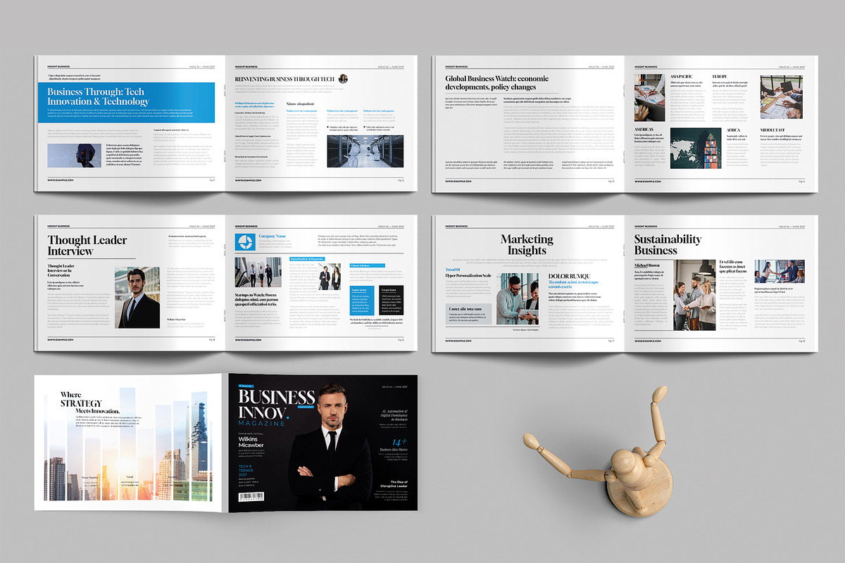 Professionals Business Magazine, a Magazine Template by MightyDesign (Photo 3 of 6)