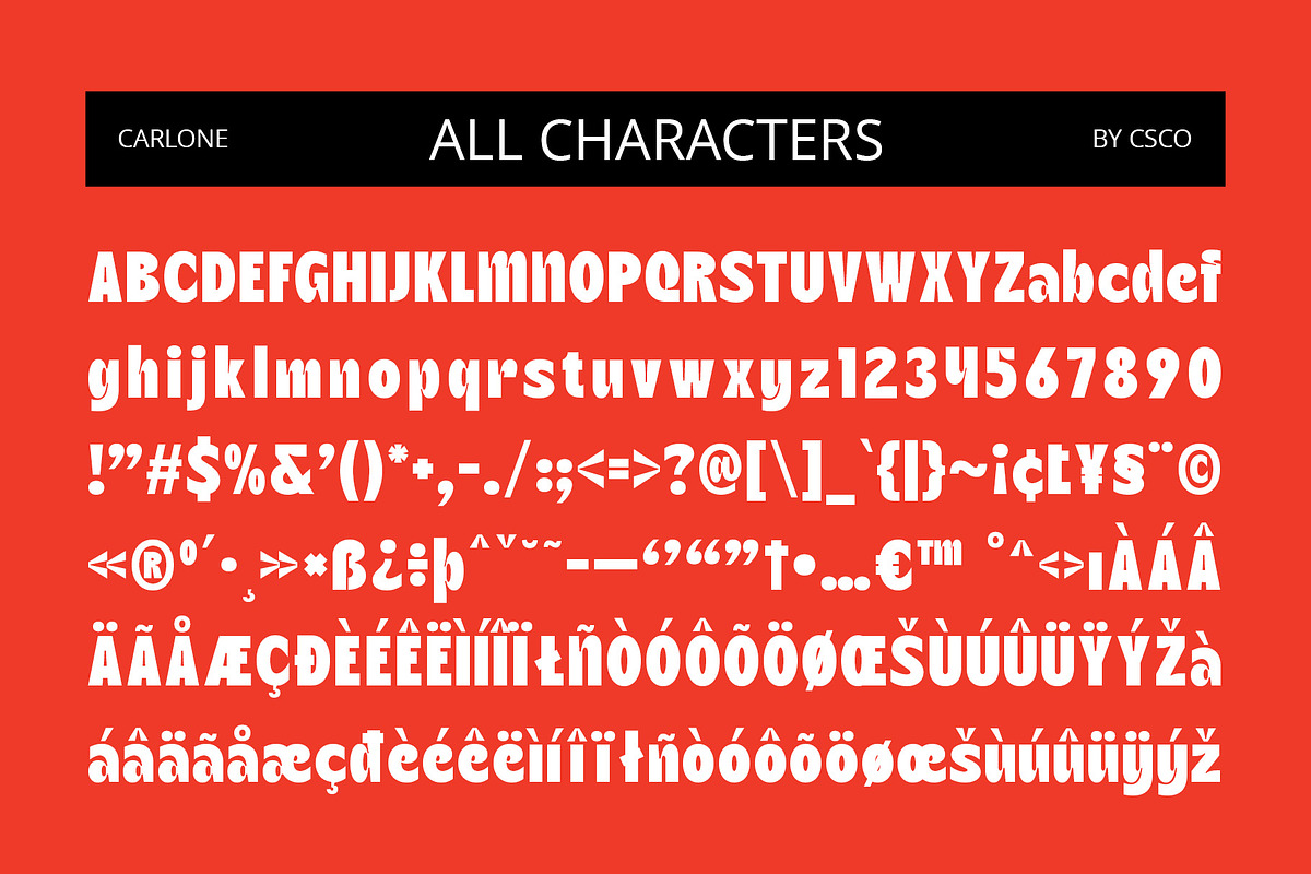 Carlone – Sans Serif Font, a Sans Serif Font by Craft Supply Co. (Photo 8 of 8)
