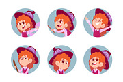 Little witch girl in purple dress, an Object Illustration by Onyx (Thumbnail 2 of 3)