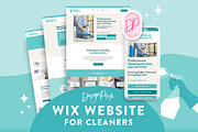 Wix Website Template for Cleaners, a Wix Template by Design Pixie (Thumbnail 1 of 8)